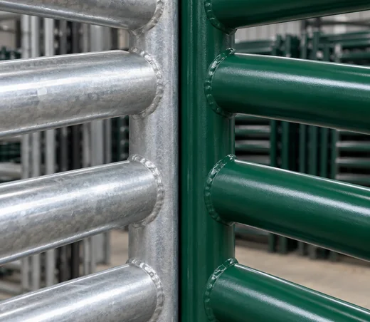 Livestock panel surface finish