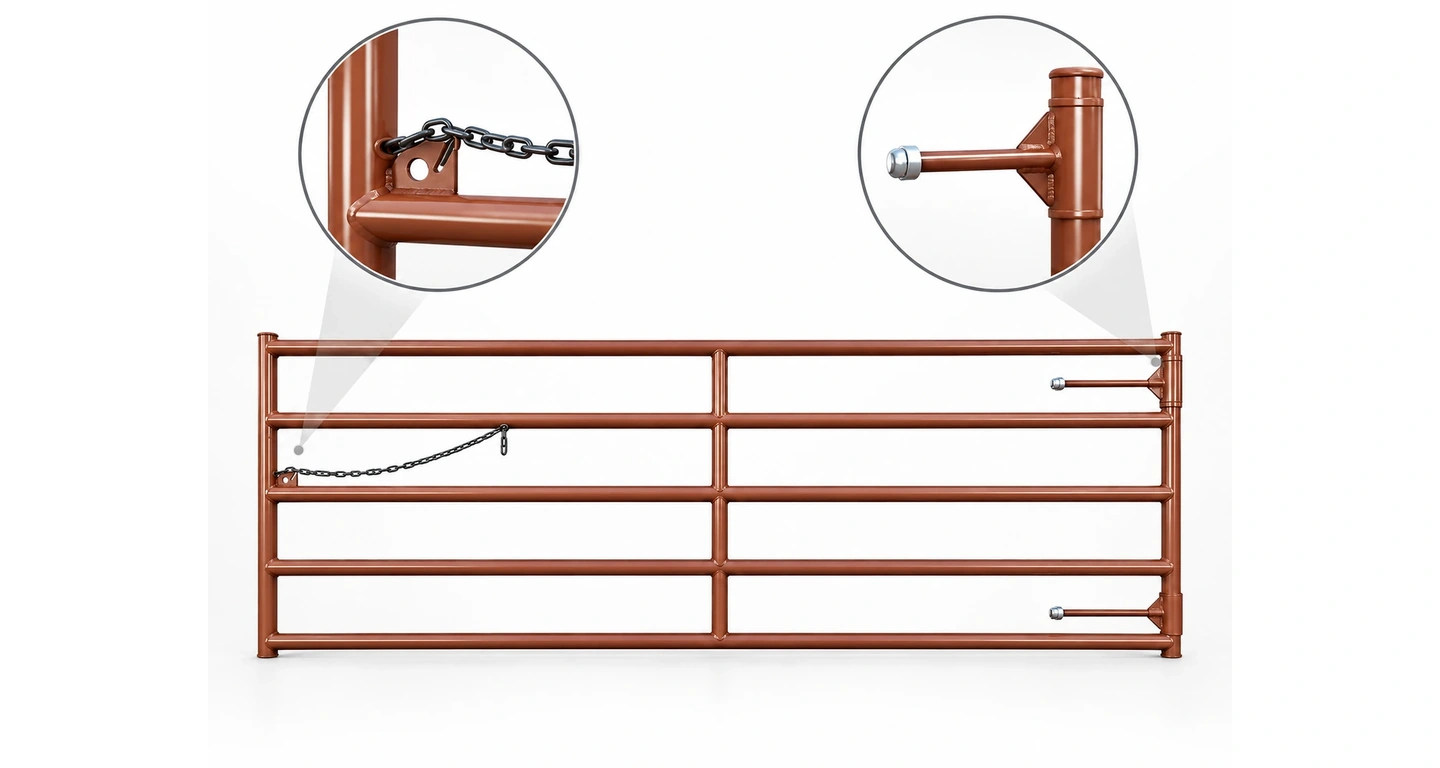 H.D. Magnum Livestock Gate angle view