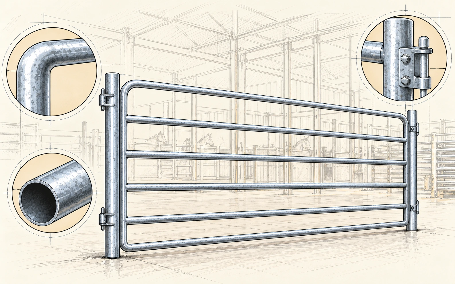 Custom Horse Panel Support