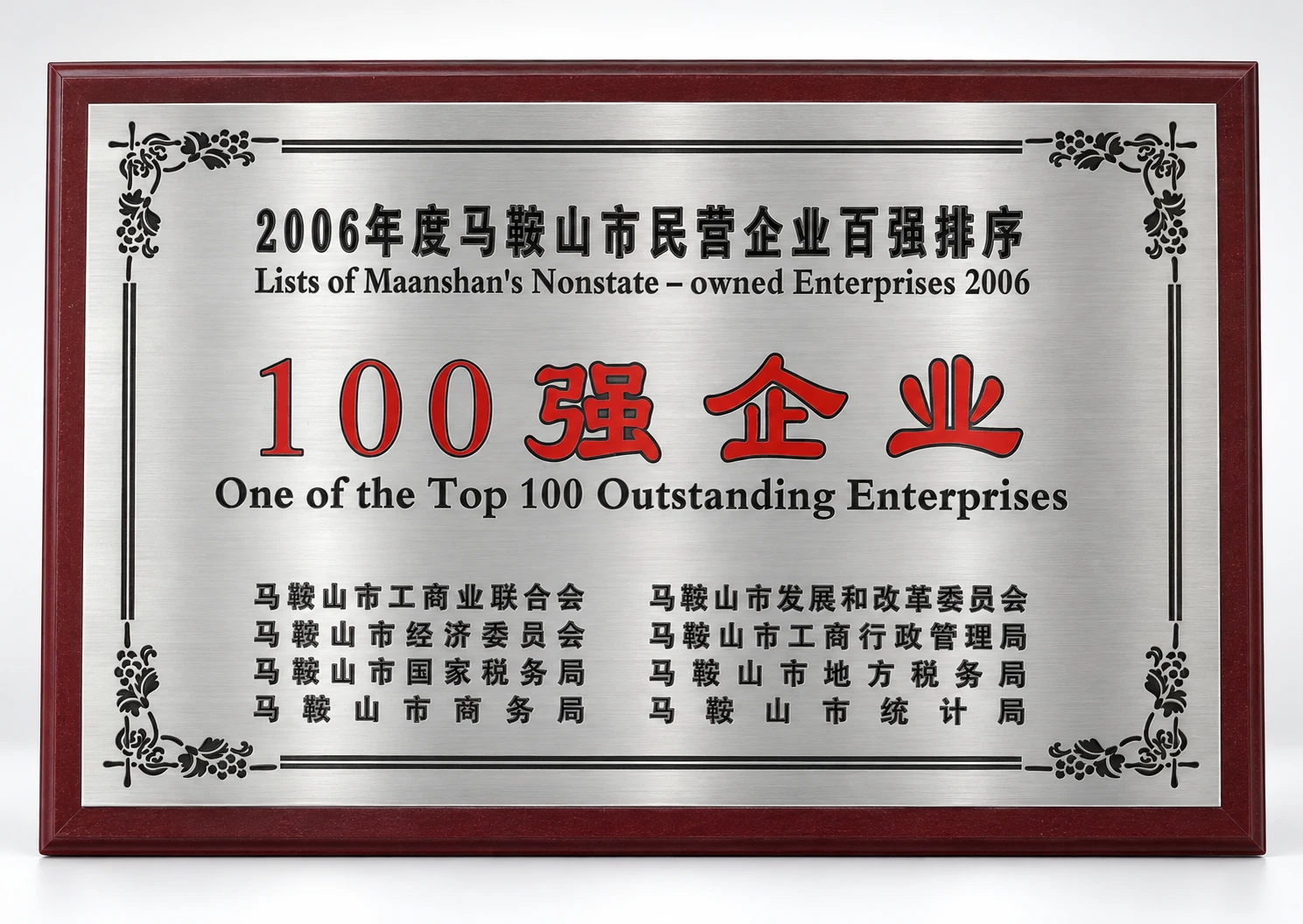 Ma'anshan Top 100 Enterprise