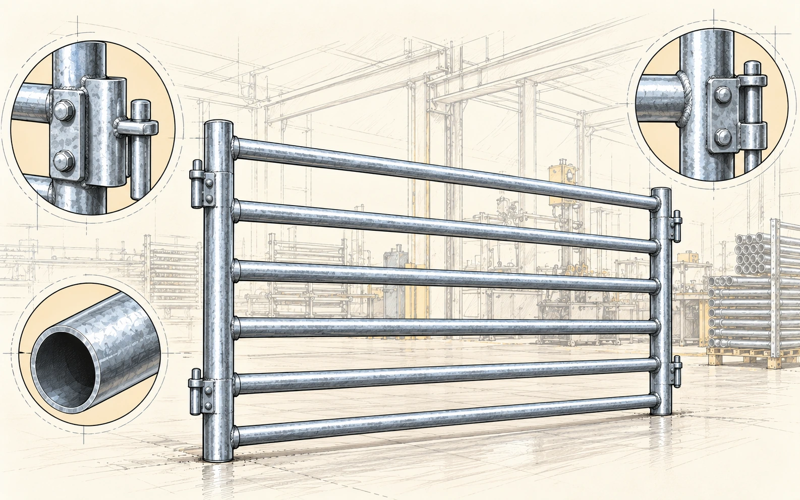 Custom Sheep & Goat Panel Support