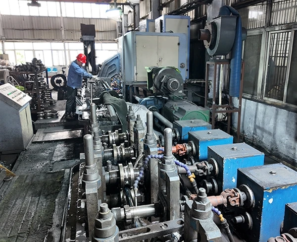 Steel tube forming machine in HRC factory